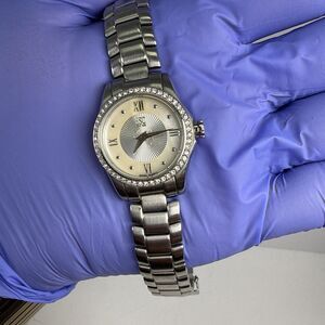 ESQ BY MOVADO 07101272 MOTHER OF PEARL & SILVER DIAL WOMAN'S WATCH - Untested